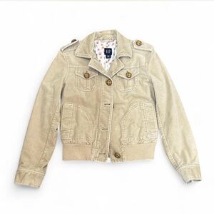 GAP Floral-Lined Beige Jacket